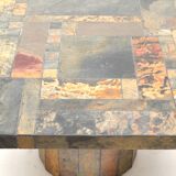 Vintage brutalist coffee table made in the 1970s