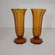 Art Deco vase pair, Val-Saint-Lambert crystal 1930