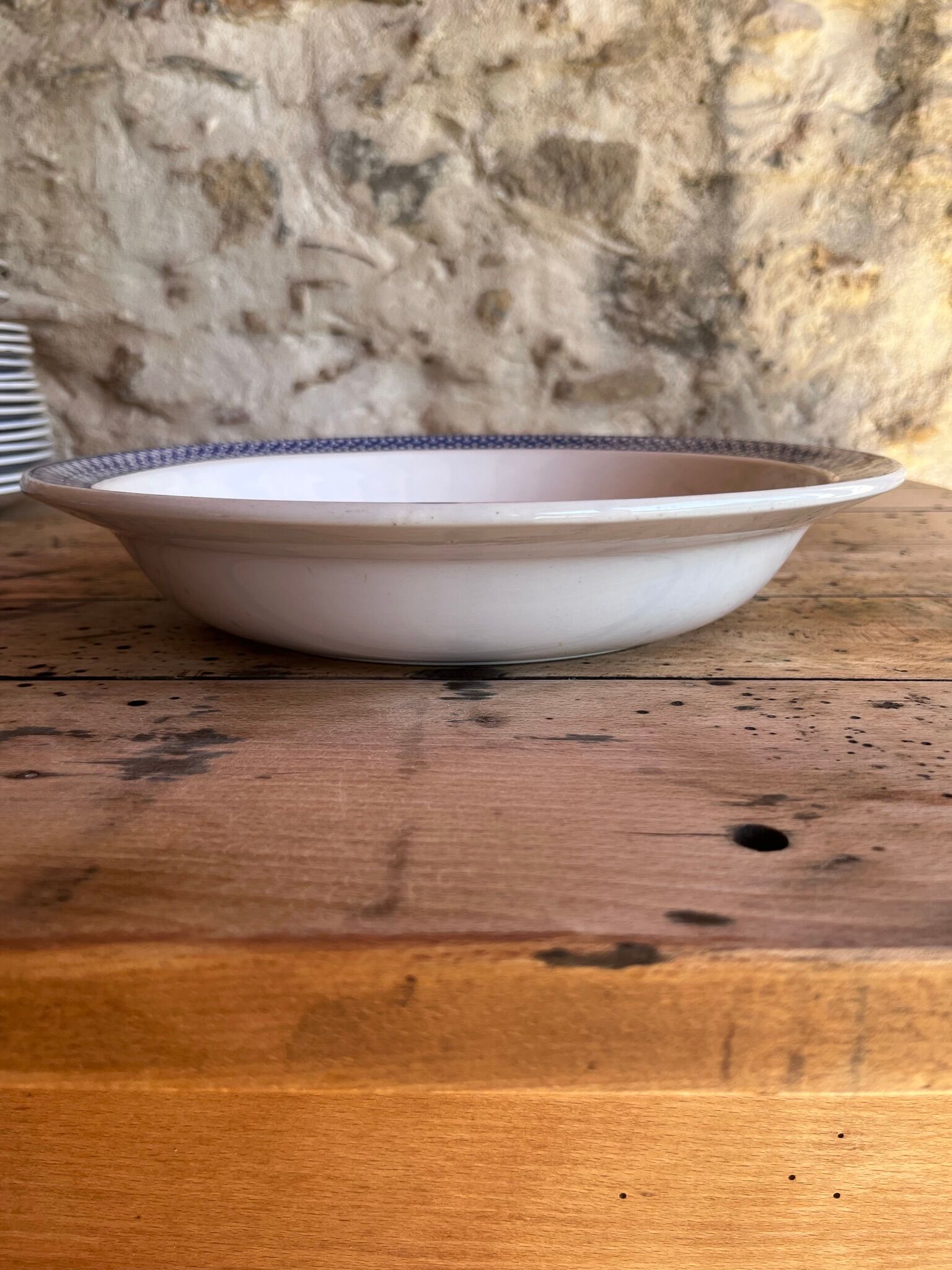 Large serving dish Sarreguemines model "Helsingör"