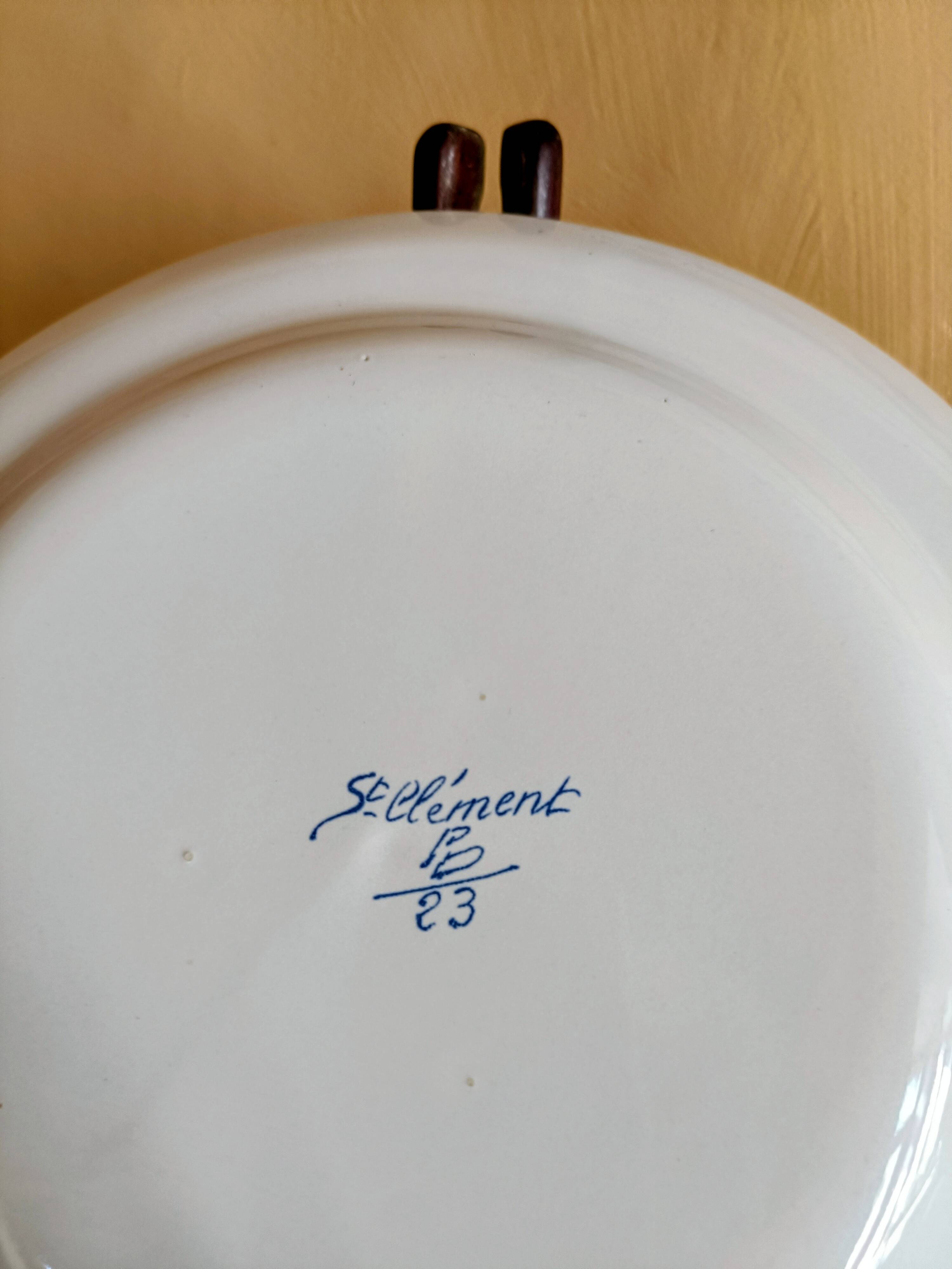 Assiette St Clément l'arbre fleuri