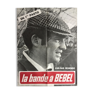 Cinema poster "La Bande à Bebel" Jean-Paul Belmondo 60x80cm 1966