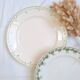 Longwy and Moulin des Loups Violetta round green platter