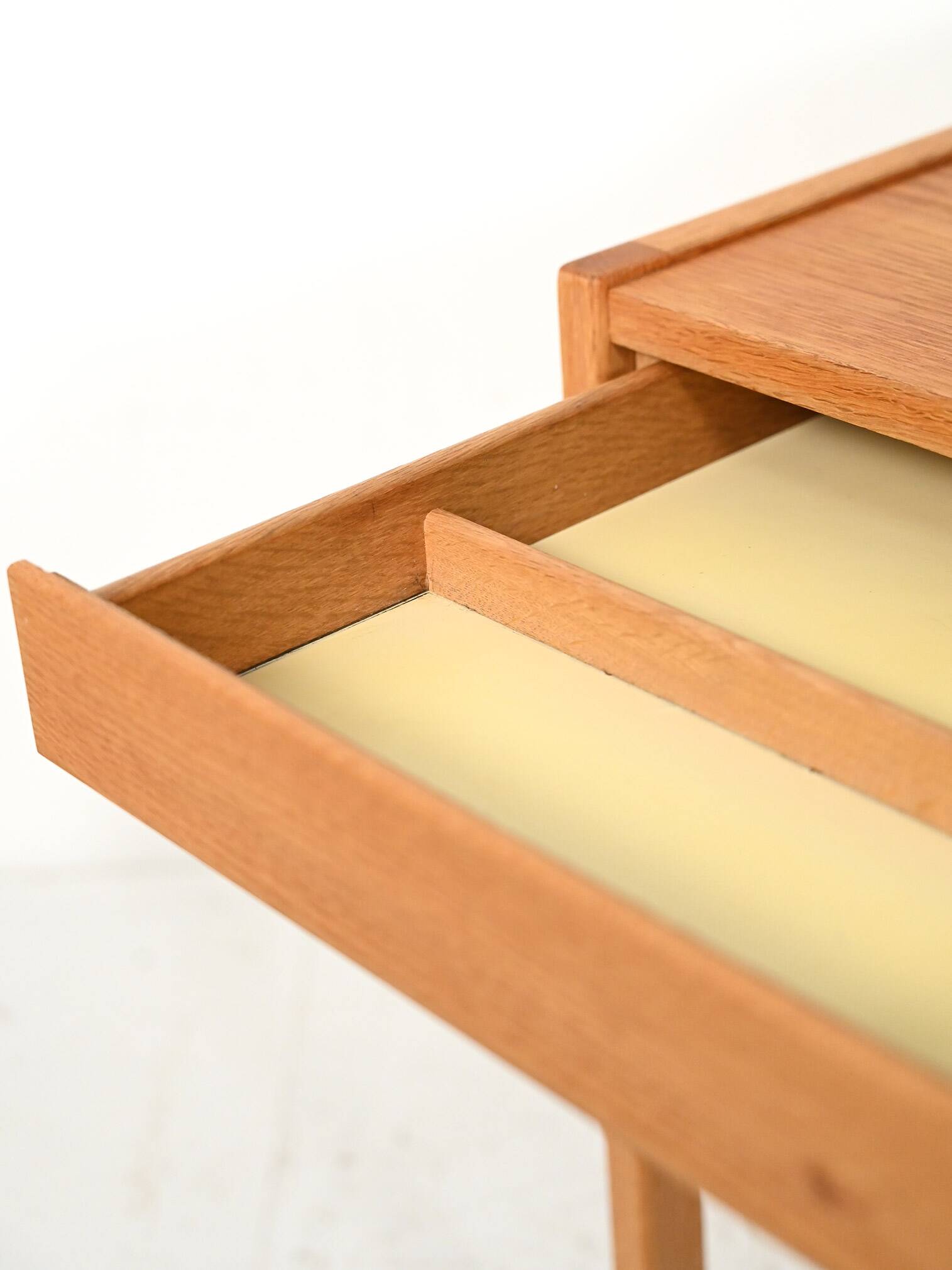 1960s Scandinavian vintage oak bedside table