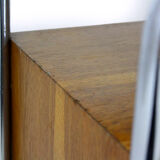 Bauhaus bedside table in chromed tubular steel, 1940s