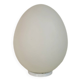 Vintage egg lamp in white opaline