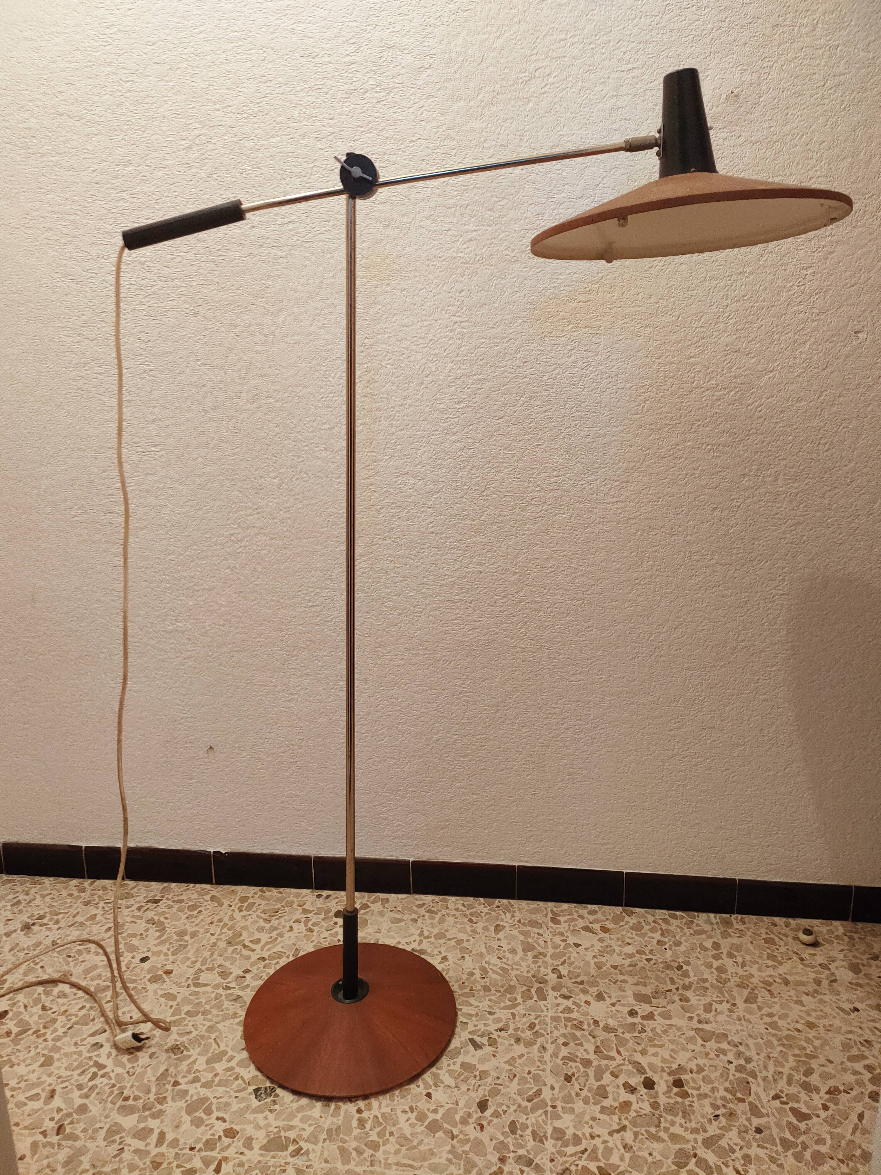 Mid-century pendulum floor lamp