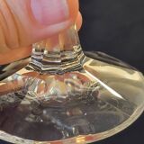 8 flûtes champagne en cristal taillé côtes plates