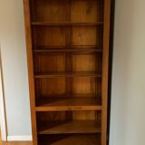 5-shelf solid wood bookcase