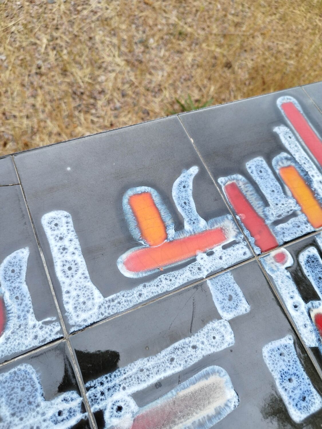 Ceramic iron coffee table ADRI Vallauris