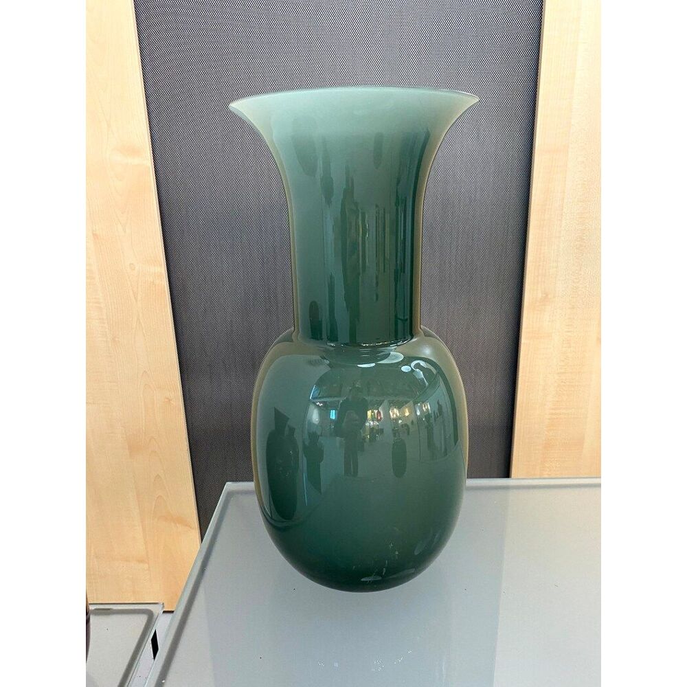 Contemporary vase murano glass multicolored