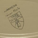 Ravier earthenware Salins décor Jurançon painted vintage hand