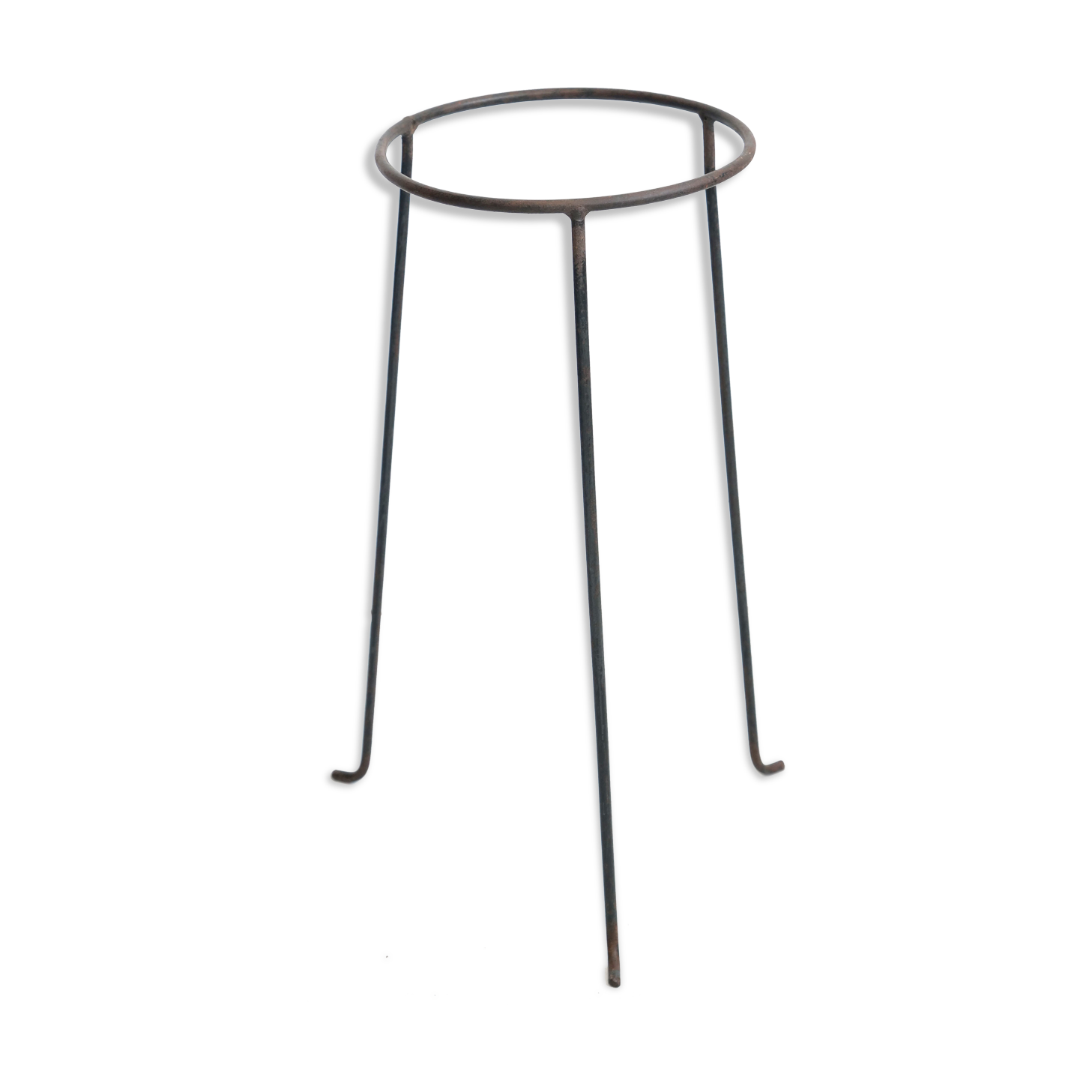 Pied en acier tripode pour pot de fleur années 50