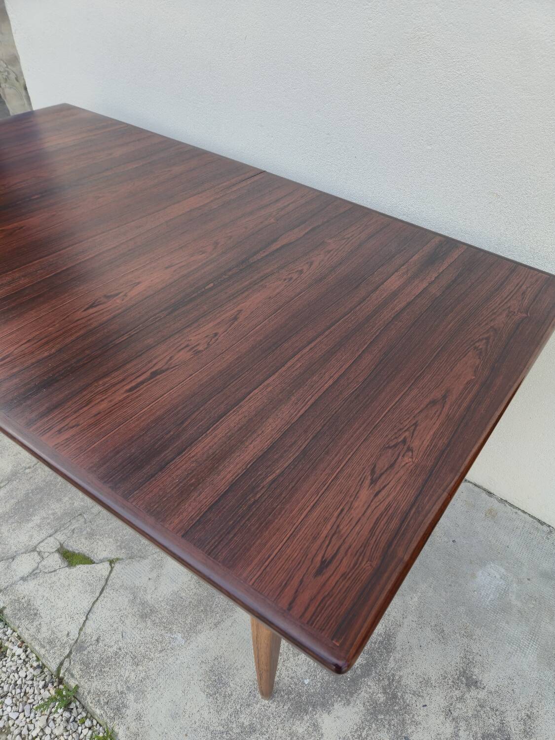 Scandinavian extendable table in Rio rosewood, 1960s