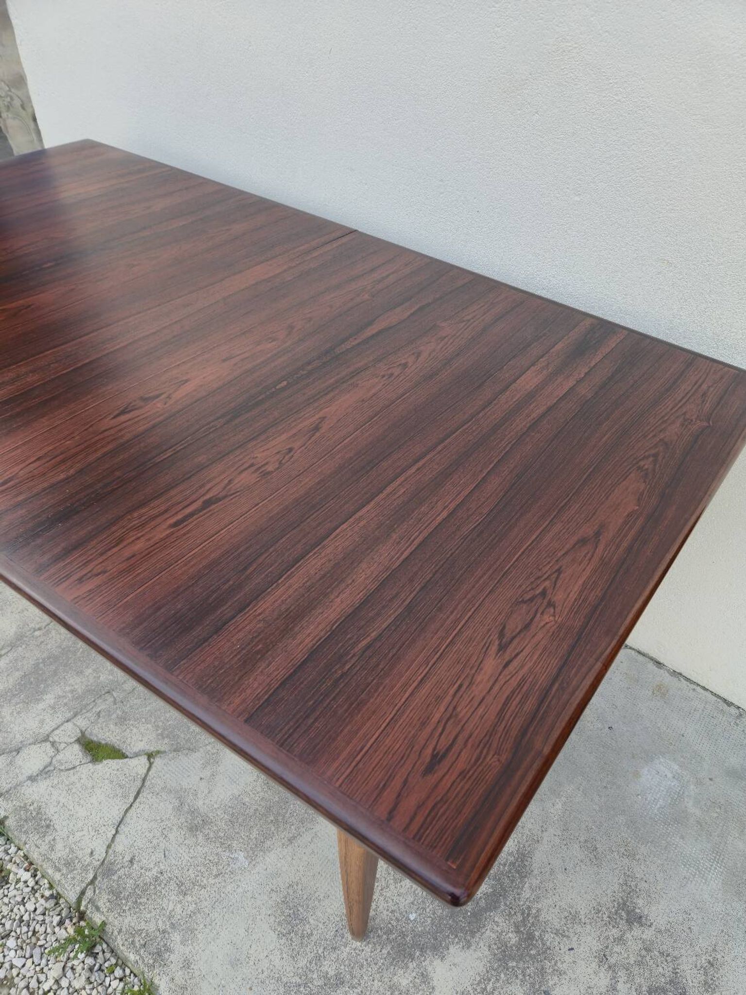 Scandinavian extendable table in Rio rosewood, 1960s