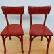 4 red chairs bistro Baumann
