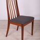 Chaises de salle à manger en teck et tissu du milieu du siècle par Leslie Dandy pour G-Plan, années 1960, lot de 6