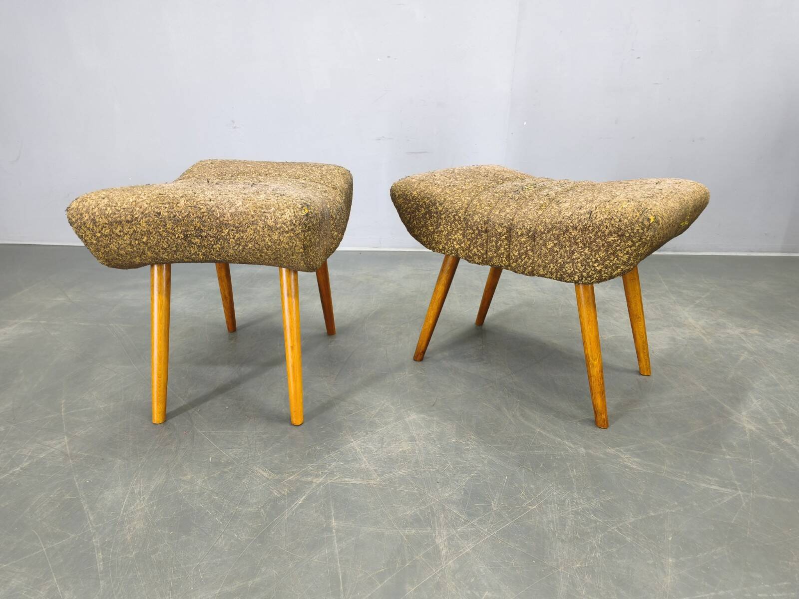 Pair of Czech Mid Century Stools, 1960s