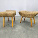 Pair of Czech Mid Century Stools, 1960s
