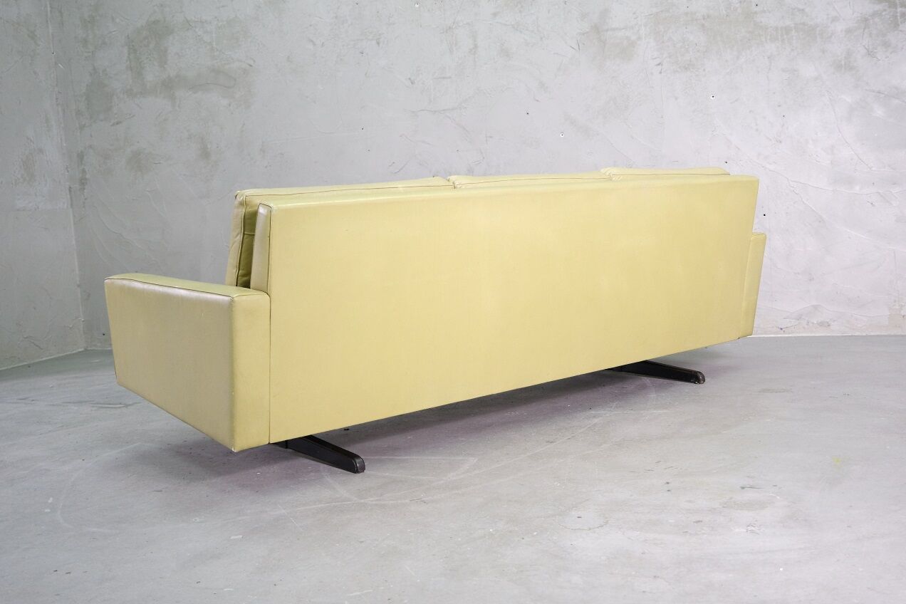 Mid-Century Scandinavian Leather Sofa, 1960s