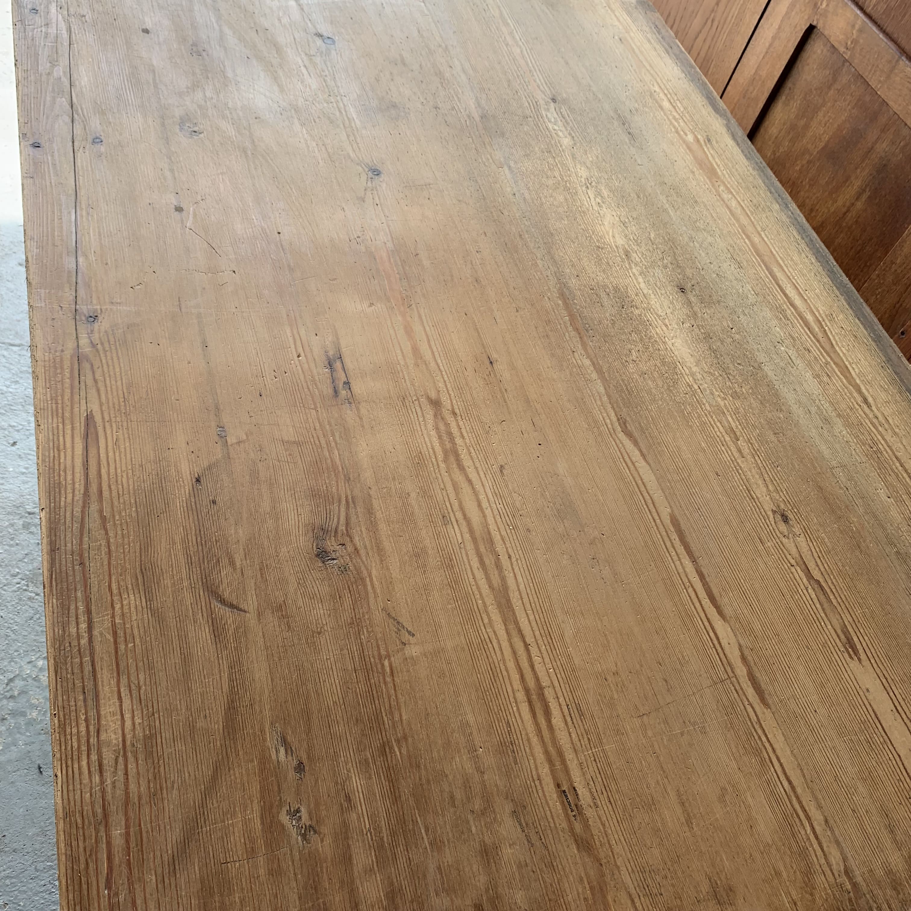 Old rectangular table - 1M40 - 2 drawers