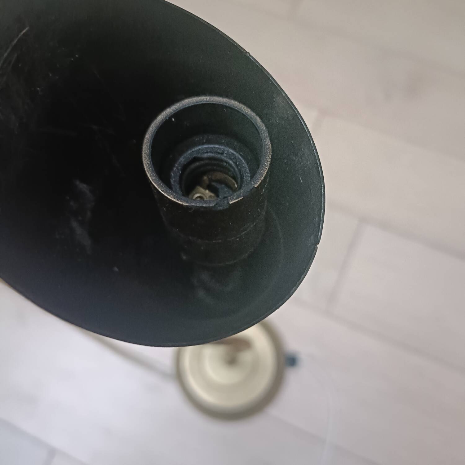 Vintage gold cone lamp