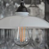 Black and white opaline hanging