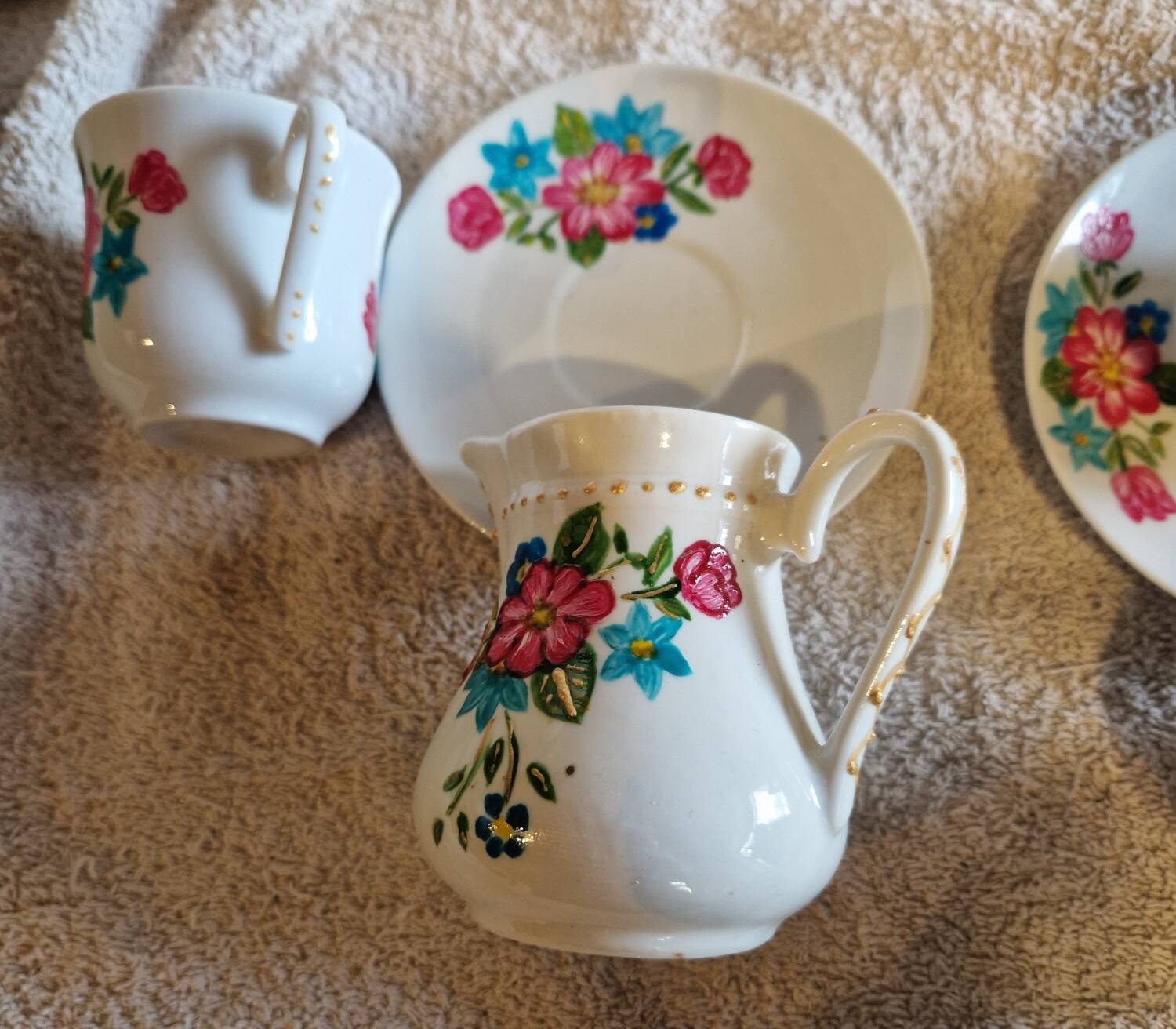 Hand-painted coffee service