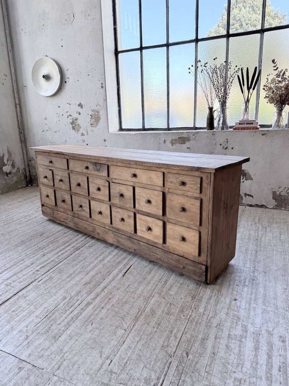 1950s workshop furniture in pine