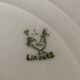 6 Assiettes vintages en porcelaine blanche de Limoge signées T.L.B, fleurs