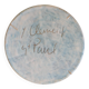 Wall plate - Yves Clément - Ceramic Enamel - Hand-painted flowers