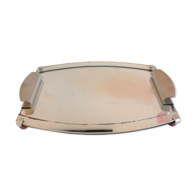 Plateau miroir style art déco