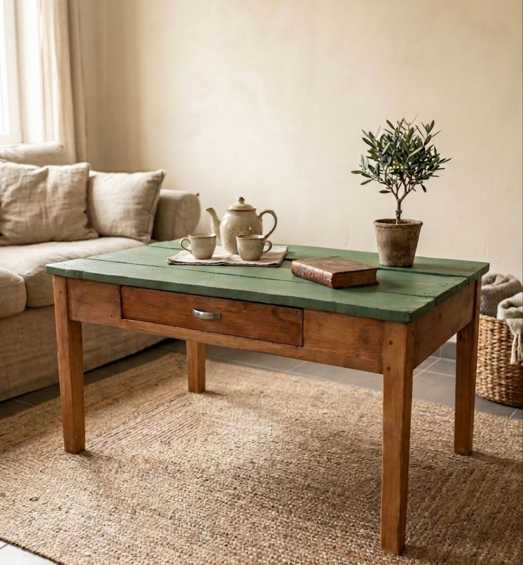 Table basse de ferme