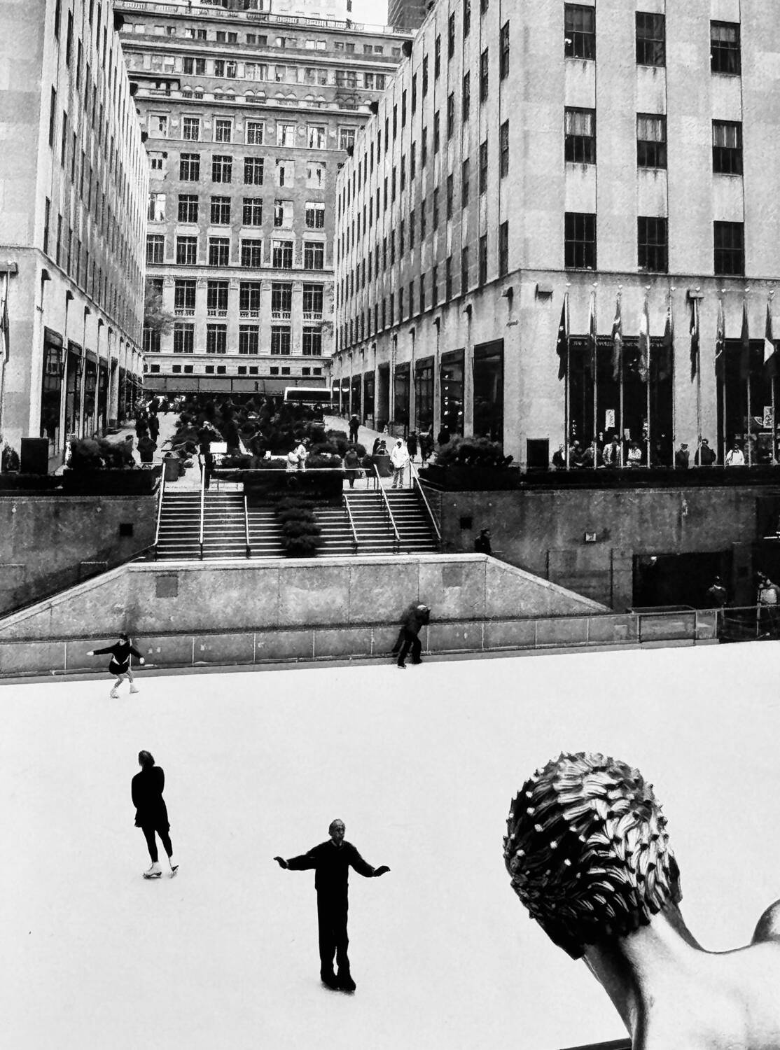 Michel Pinel (1949-2022) Art Photography - New York - Skaters 1986