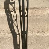 Paire de pieds de lampe en fer forgé