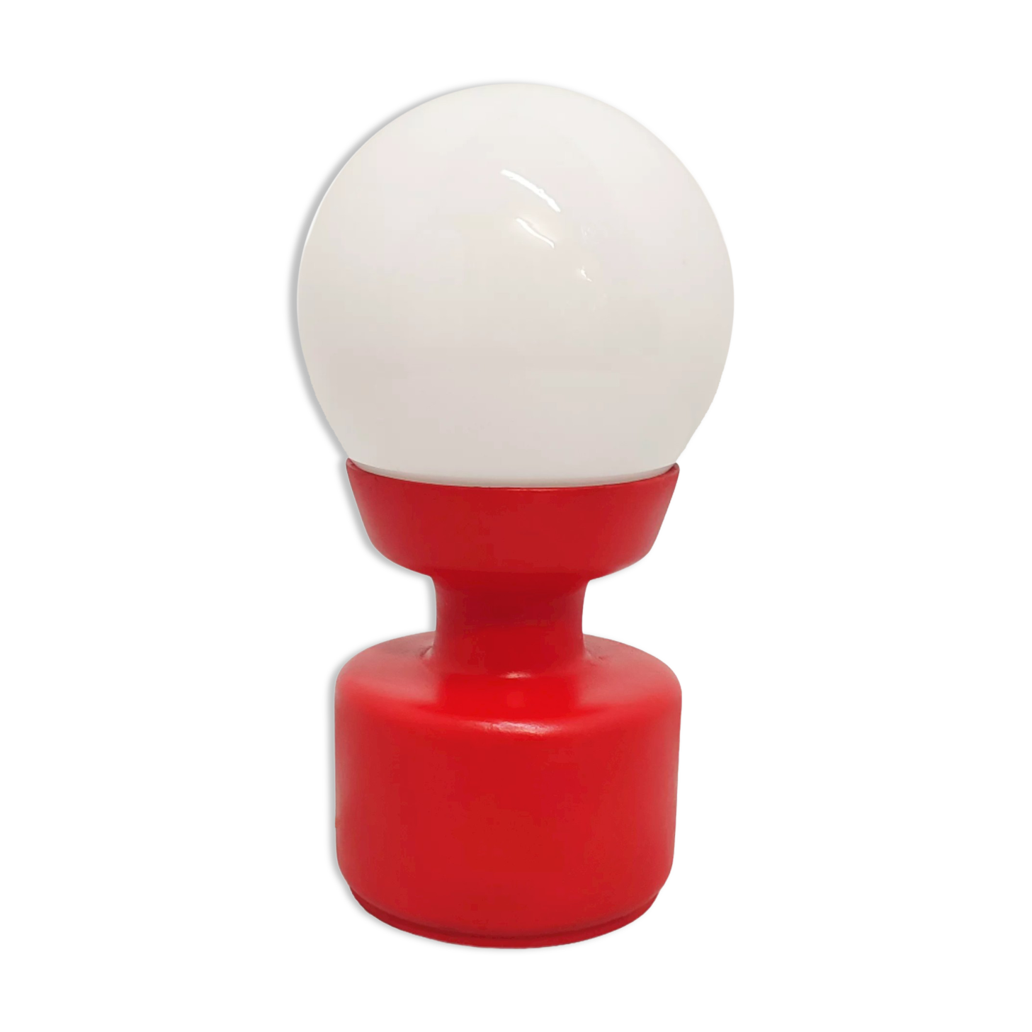 Table lamp made of wood and glass, Spain, 1970s