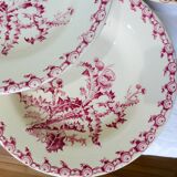 5 hollow plates in Gien iron earth model Thistles