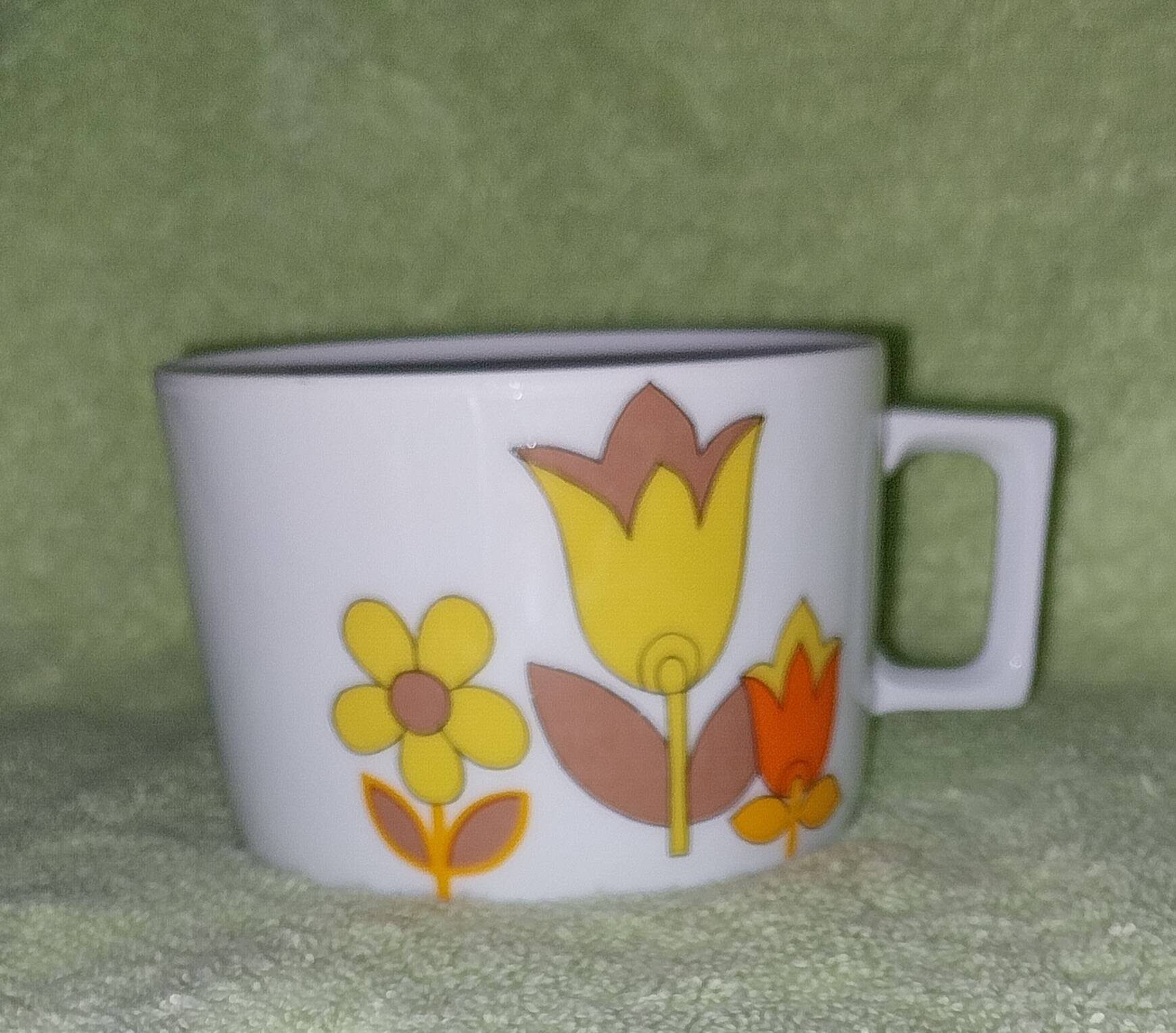 Large Berry high porcelain cup created by Lourioux France