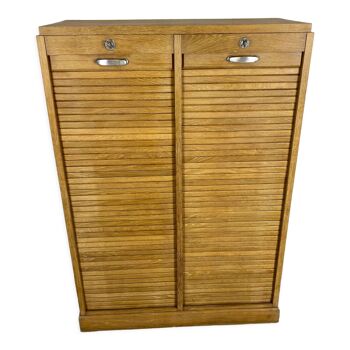 Curtain cabinet raw oak binder