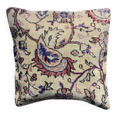 Housse de coussin vintage en tapis décoloré 50x50 cm