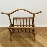 Wicker magazine rack