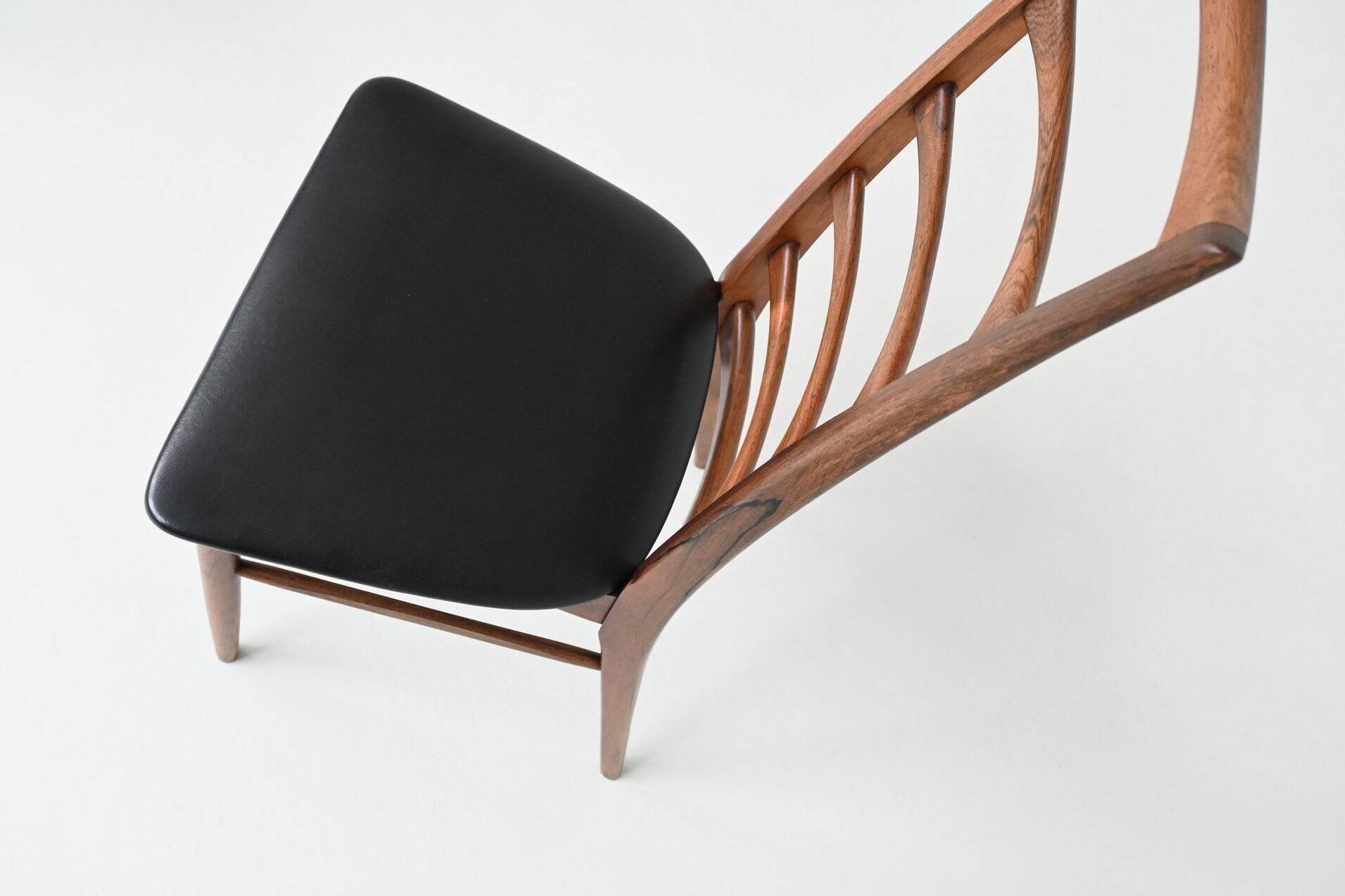 Chaises de salle à manger 'Lis' de Niels Koefoed en palissandre Koefoeds Danemark 1960