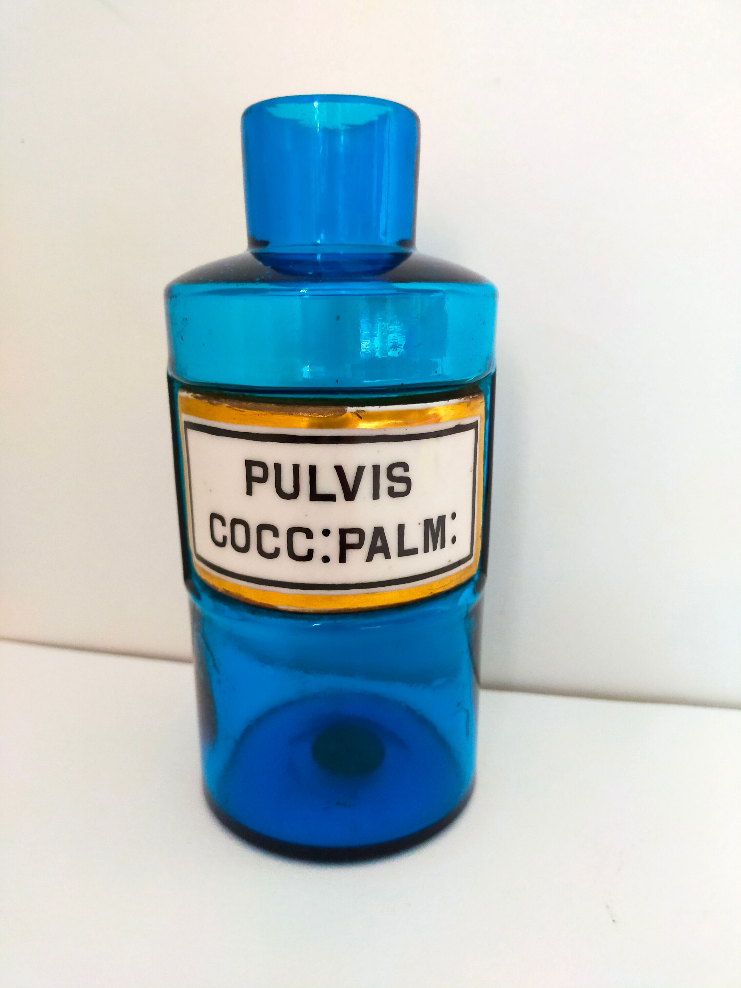 Blue pharmacy pot Tissier Paris Napoleon III