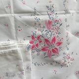 6 serviettes de table rétro motif fleuri vintage