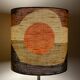 Subway Lampshade in vintage fabric 70s