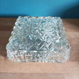 Ceiling lamp pyramidal glass molded metal base