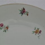 14 old flat plates in Limoges porcelain Legrand décor fleurettes