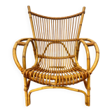 Vintage rattan armchair