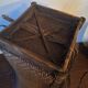 Antique Laos Khmu tribal hand woven carrying basket