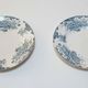 Lot of 2 old 19th century earthenware plates À.Lebacqz and M.Bouchart Sully 23