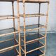 Boho Style Design Bamboo Shelving Units, Italy, 1960s, Set of 2